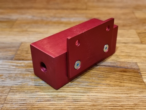 [RALBMR] Red Aluminium Breather/Air Compressor Manifold